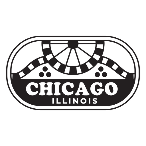 Logotipo de Chicago Illinois Desenho PNG