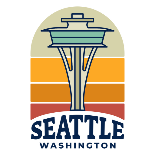 Logotipo de Seattle Washington Diseño PNG