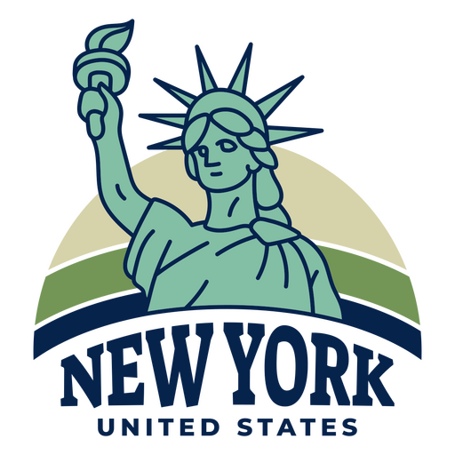 New york united states PNG Design
