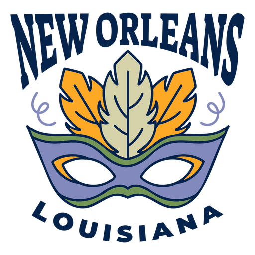 New Orleans-Maske PNG-Design