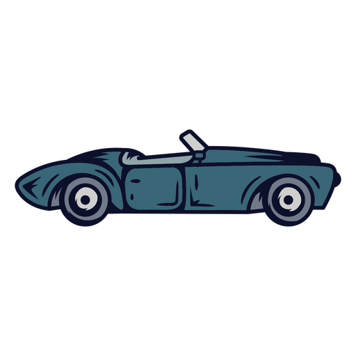 Ilustración de un coche deportivo clásico Diseño PNG