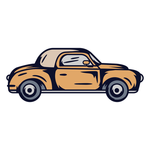 Retro-Cabrio-Illustration PNG-Design