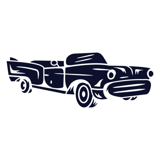 Vintage car silhouette design for automotive enthusiasts PNG Design