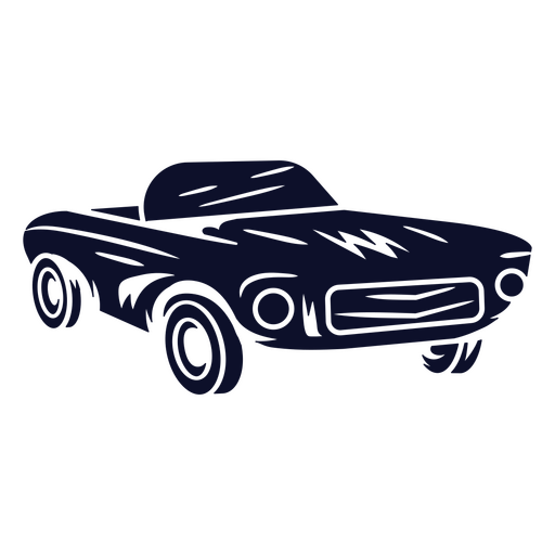 Diseño gráfico de coche descapotable clásico estilizado Diseño PNG