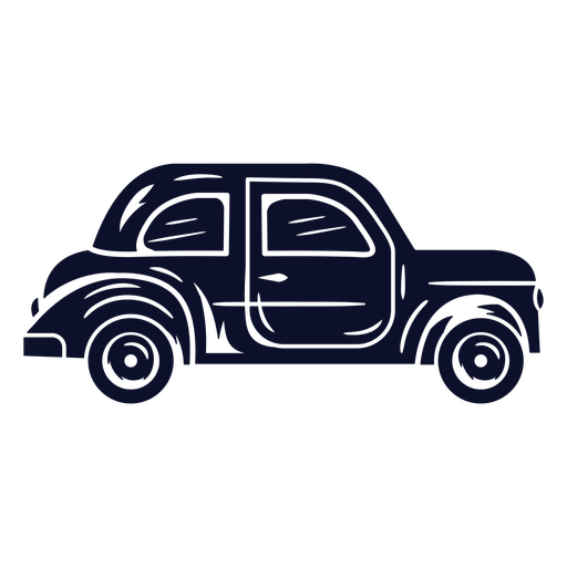 Diseño de camiseta con ilustración de vista lateral de coche clásico Diseño PNG