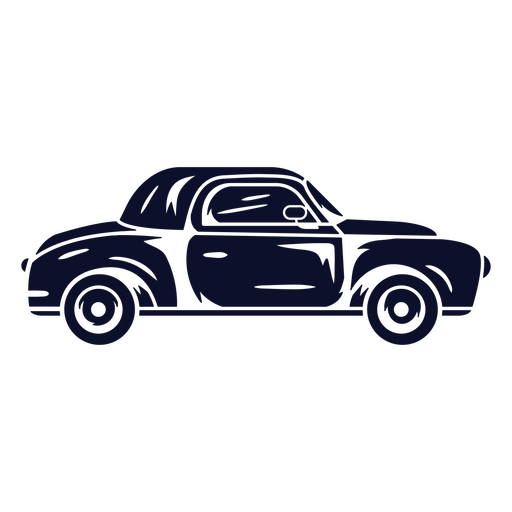 Diseño de silueta de coche clásico Diseño PNG