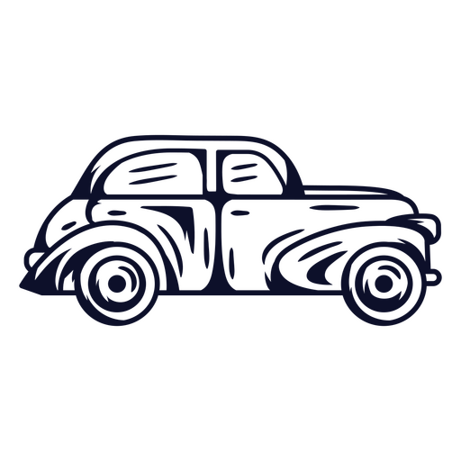 Diseño de ilustración gráfica de coches clásicos de época Diseño PNG