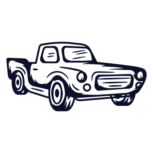 Ilustración de una camioneta vintage Diseño PNG