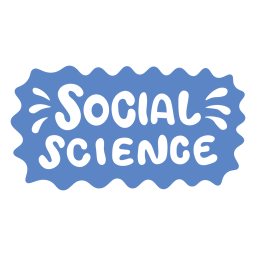 Spielerisches typografisches Design für Sozialwissenschaften PNG-Design