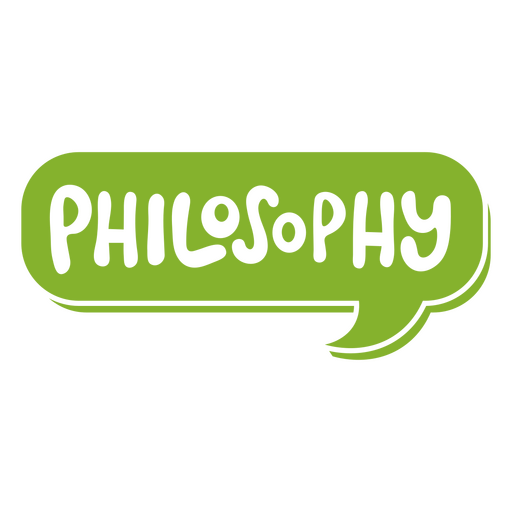 Design divertido de balões de fala com texto filosófico Desenho PNG