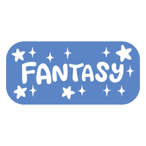 Verspieltes Fantasy-Design mit verspielten Sternen PNG-Design