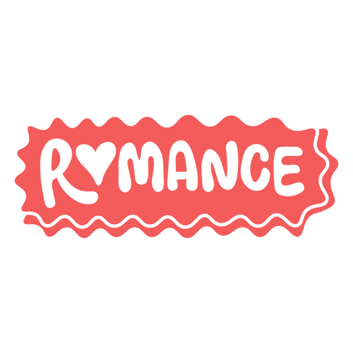 Verspieltes romantisches Typografie-Design PNG-Design