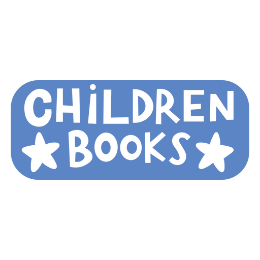 Playful children books design with star accents PNG Design