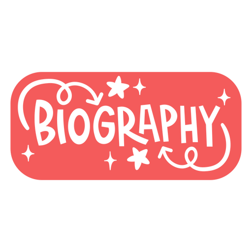 Diseño de camiseta con texto biográfico creativo y acentos divertidos. Diseño PNG