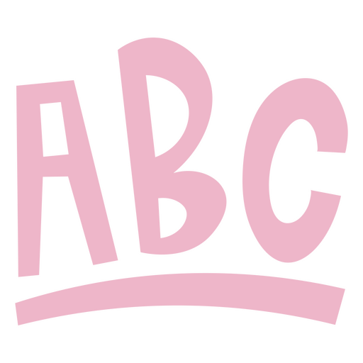 Logotipo ABC rosa Desenho PNG