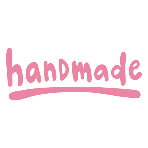 Charming handmade text design PNG Design