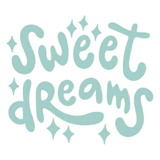 Design de texto lúdico e onírico com estrelas para roupa de dormir Desenho PNG