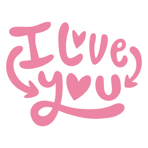 Playful heart and love typography design for t-shirt PNG Design