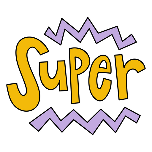 Super title PNG Design