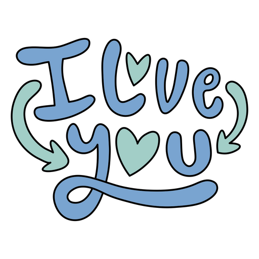 Design de camiseta com mensagem de amor caprichosa e elementos de texto coloridos Desenho PNG