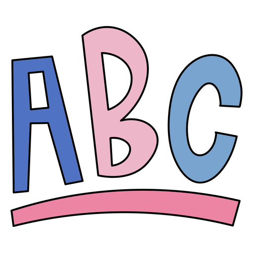 Colorful Abc Logo PNG & SVG Design For T-Shirts