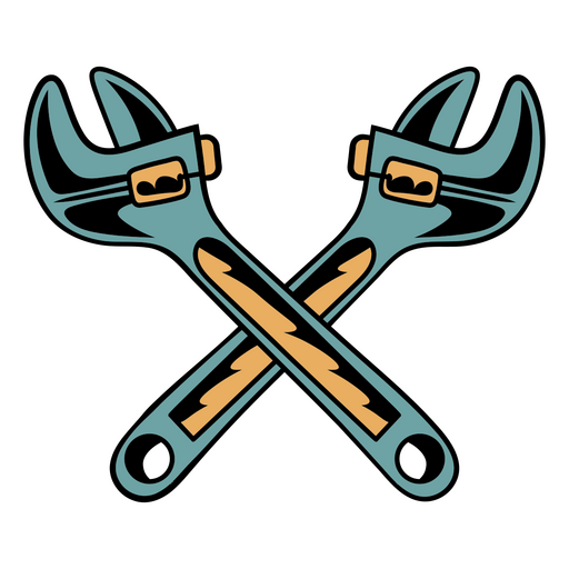 Wrenches On Black Background PNG & SVG Design For T-Shirts