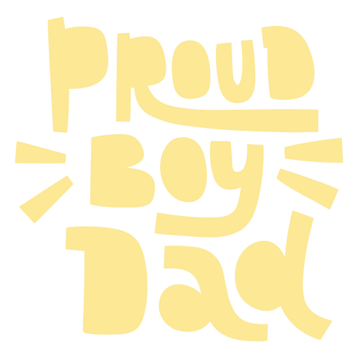 Verspieltes Textdesign für stolze Papas PNG-Design