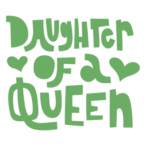 Design extravagante de filha de uma rainha Desenho PNG