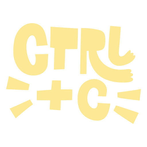 Ctrl+c Diseño PNG