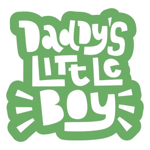 Daddy's little boy PNG Design