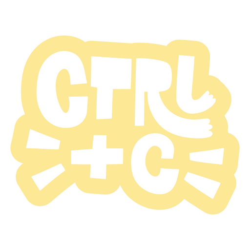 Diseño divertido de Ctrl+C para entusiastas digitales Diseño PNG
