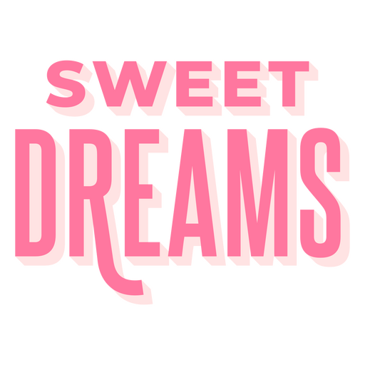 Verspieltes Typografie-Design für süße Träume PNG-Design