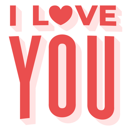 Design de camiseta com tipografia ousada para declaração de amor Desenho PNG