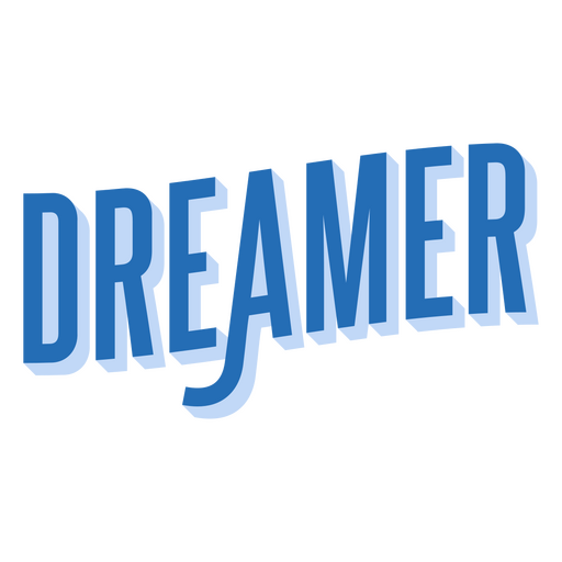 Stilvolles Träumer-Typografie-Design PNG-Design