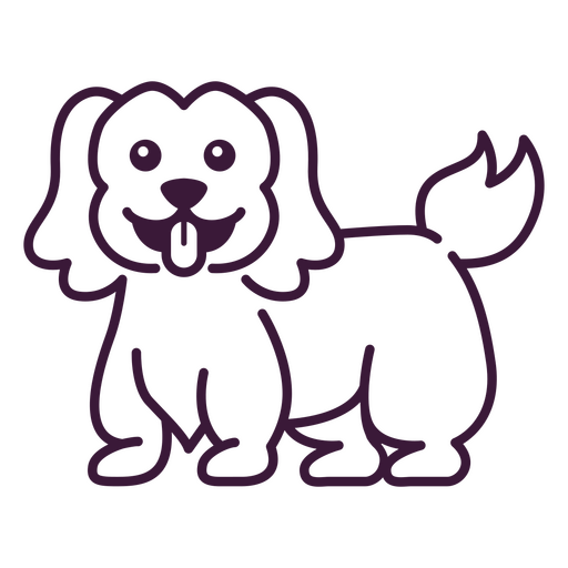 Cute puppy drawing PNG Design