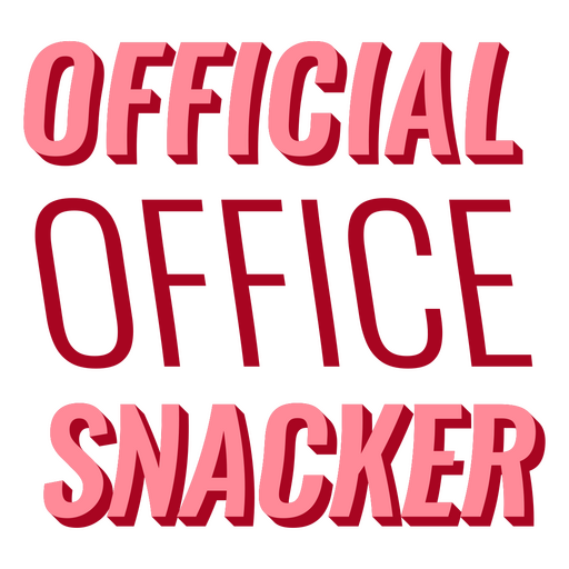 Diseño divertido de cita de merienda de oficina. Diseño PNG