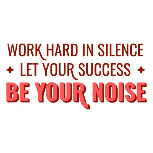 Diseño de camiseta con frase motivacional "Trabaja duro" para uso casual. Diseño PNG