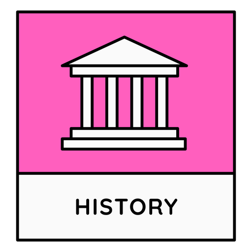 Verspieltes Geschichtssymbol-Design PNG-Design