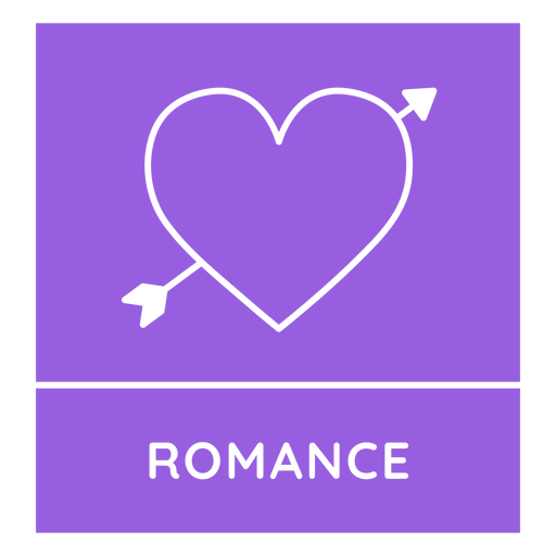Design romântico lúdico em formato de coração e flecha Desenho PNG
