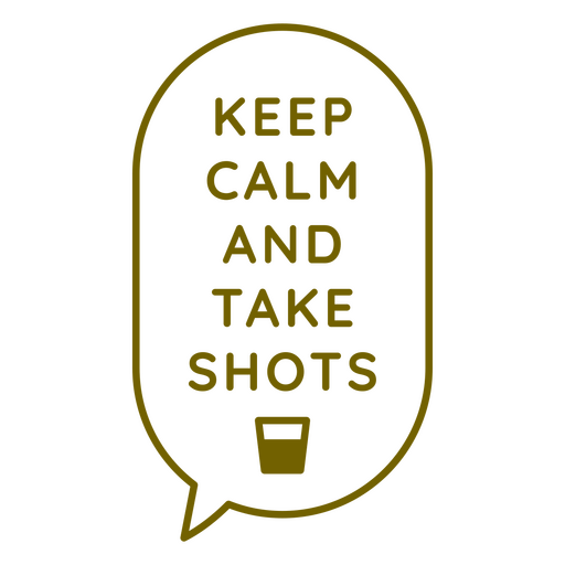 Design de foto com frase engraçada "Keep Calm" Desenho PNG