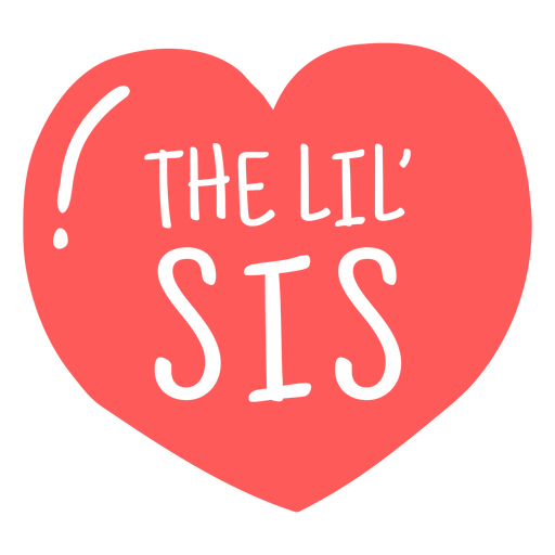 The lil' sister PNG Design