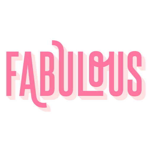 Fabulous pink letters PNG Design