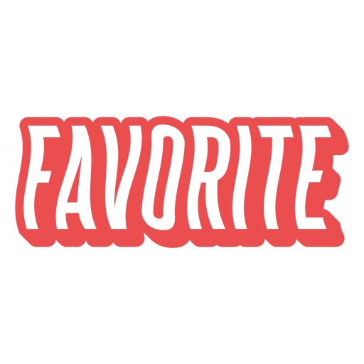 Diseño dinámico de palabras favoritas Diseño PNG