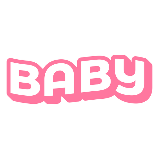 Süßes Neon-Baby-Wortdesign-T-Shirt-Design PNG-Design