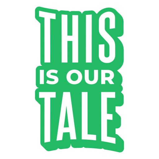 Bold typographic quote design featuring a narrative theme PNG Design