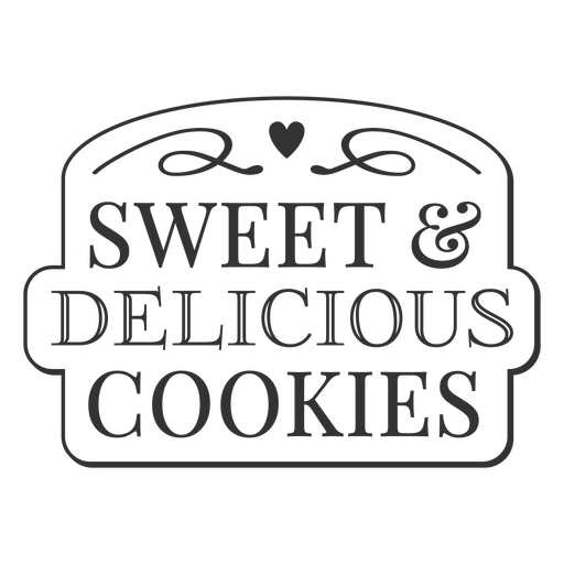 Sweet & delicious cookies PNG Design