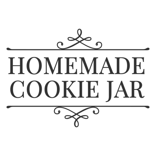 Homemade cookie jar PNG Design