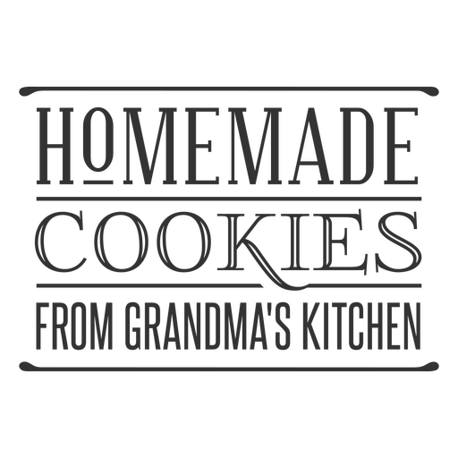 Homemade cookies from grandma's kitchen PNG Design