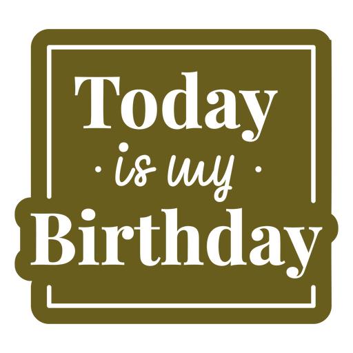Celebratory birthday announcement graphic design PNG Design