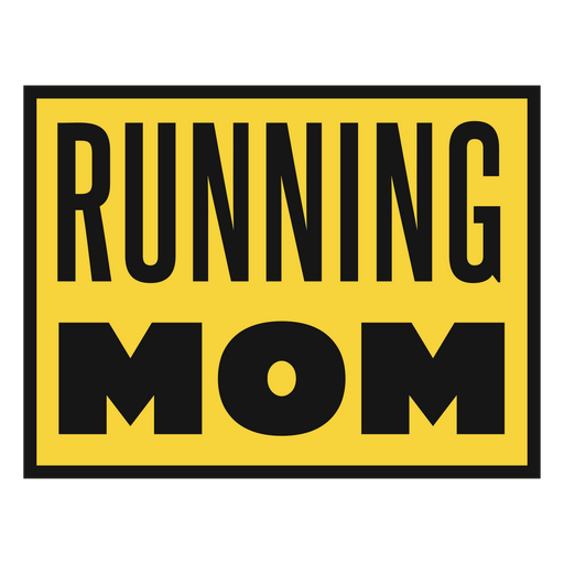 Running mom PNG Design